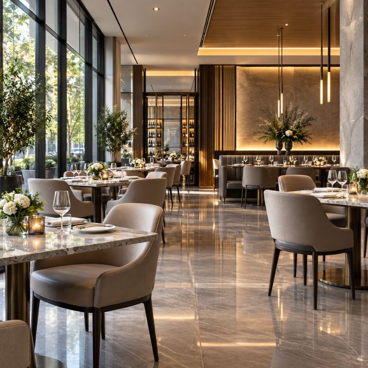 Clean restaurant kitchen