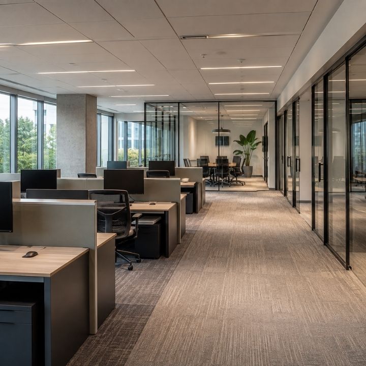 Clean modern office