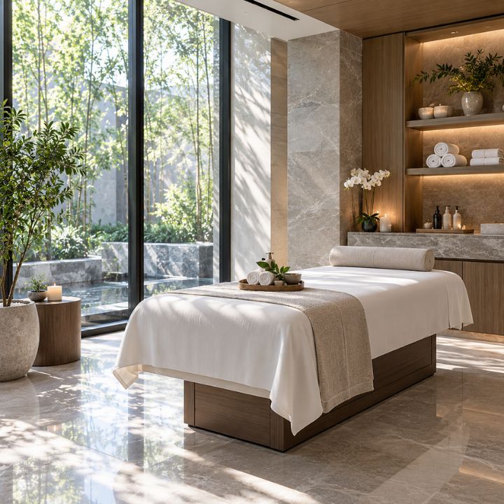 Clean spa interior